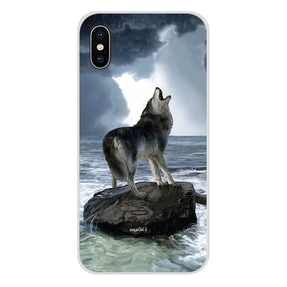 Аксессуары чехлы для телефонов Samsung Galaxy A3 A5 A7 J1 J2 J3 J5 J7 2015 2016 2017 Wolf - купить по