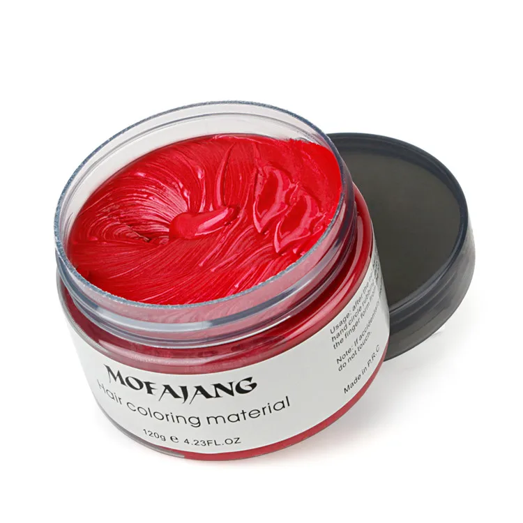 Мгновенный цвет волос Pomades воски белый фиолетовый серый серебряный пепел воск цвет волос воск грязь одноразовые моделирование краситель крем моющийся