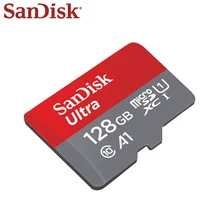 Двойной флеш-накопитель SanDisk Micro SD карты A1 16 Гб оперативной памяти, 32 Гб встроенной памяти, 64 ГБ 128 ГБ до 100 МБ/с. карты памяти SDHC/SDXC Новое поступление Uitra C10 слот для карт памяти
