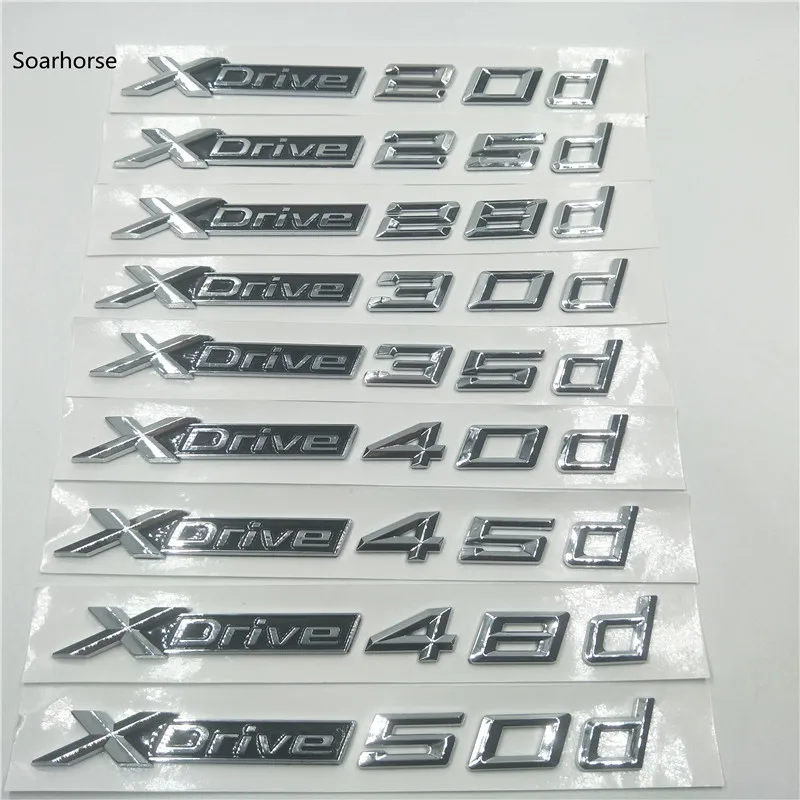 Xdrive 20d 25d 28d 30d 35d 40d 45d 48d 50d дверная боковая эмблема логотип заднего багажника для BMW