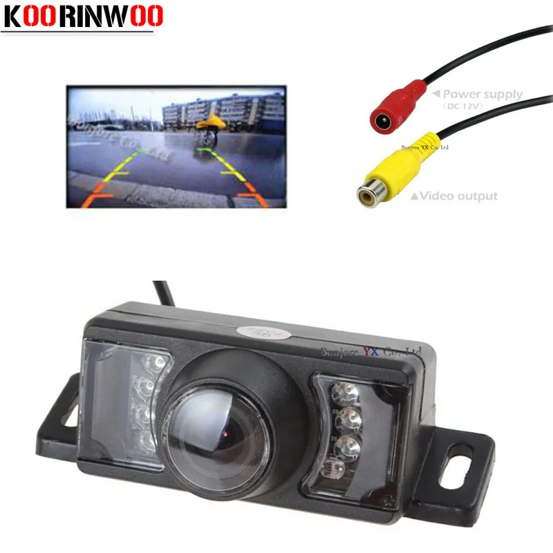 Автомобильная камера заднего вида Koorinwoo CCD RCA видеоразъем автомобильная