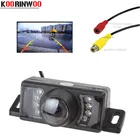 Автомобильная камера заднего вида Koorinwoo CCD RCA видеоразъем автомобильная парковочная камера широкий угол обзора Автомобильная система стайлинга для автомобиля
