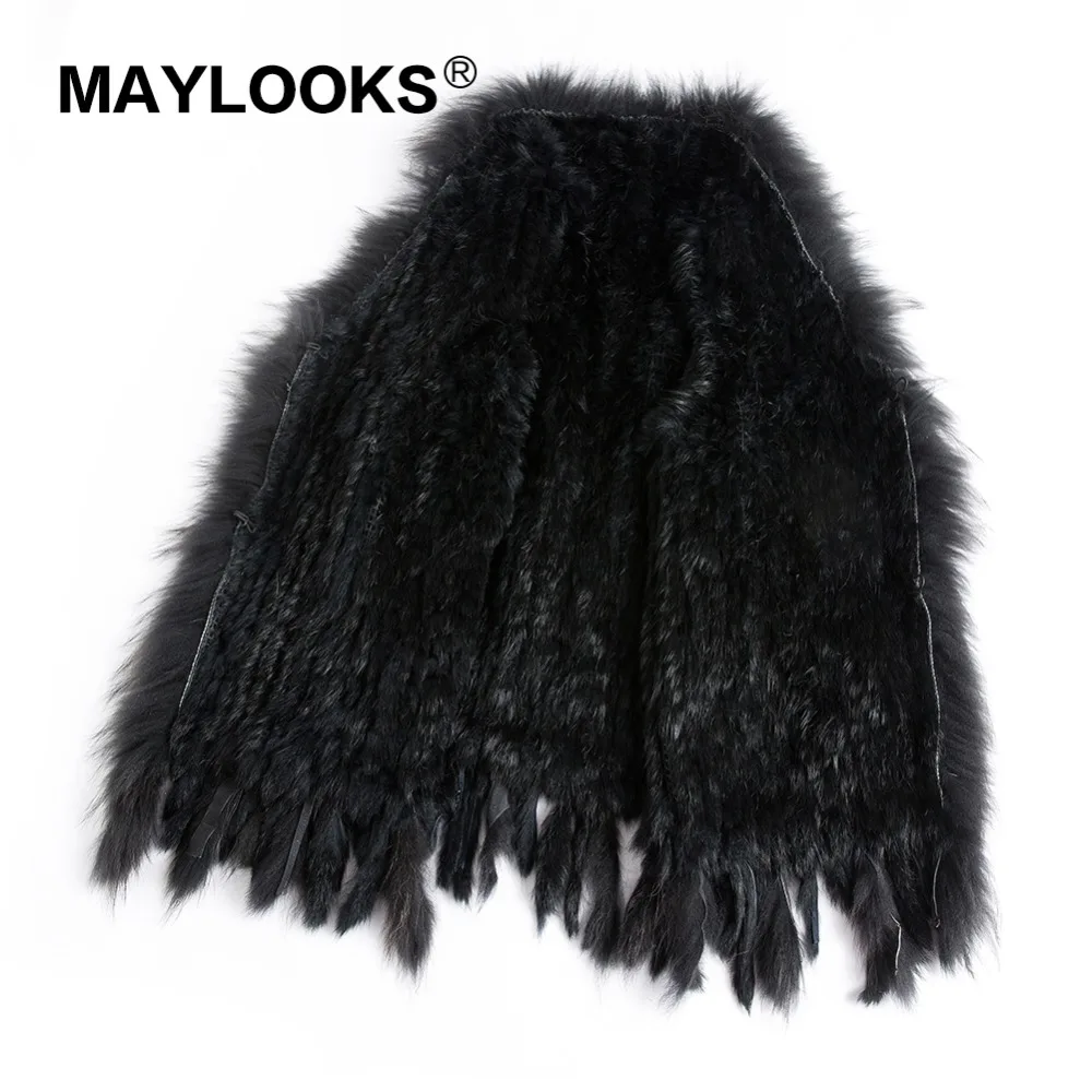 2018 новые цвета женский жилет из натурального кроличьего меха пальто с кисточками