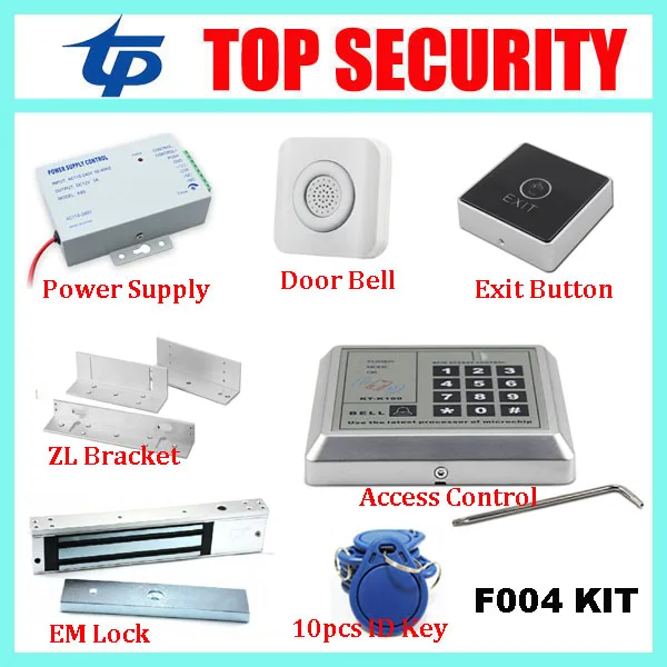 Топ безопасности F004 близости rfid карты двери контроля доступа DIY 125 кГц EM Система