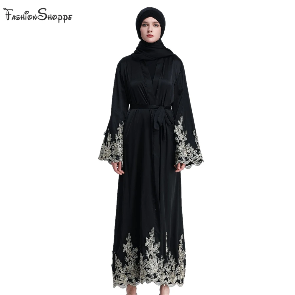 Вышитый кардиган абайя арабское мусульманское платье Абая для женщин Кафтан
