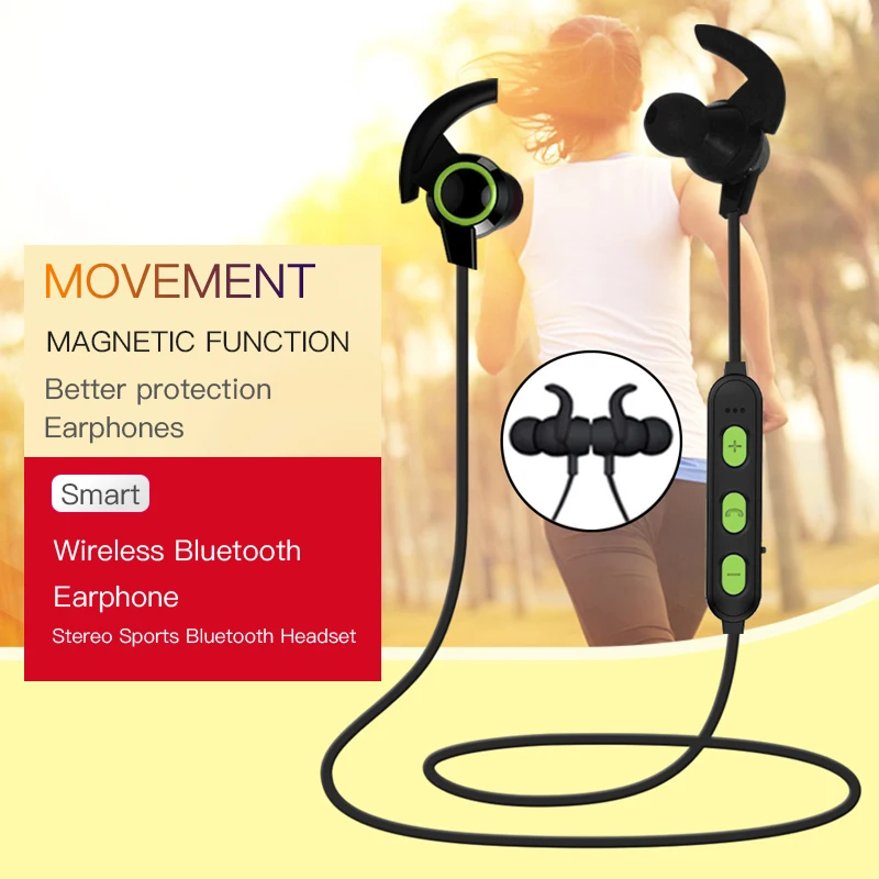 TYNNSEIN Беспроводной Bluetooth наушники с микрофоном громкой связи спортивные музыке