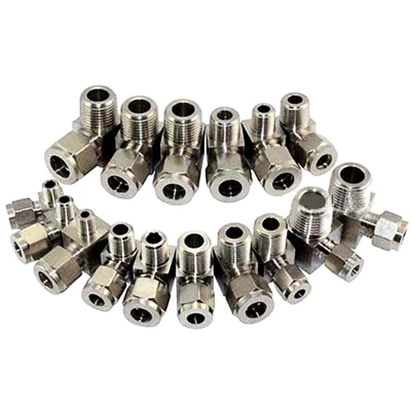 Фитинги MEGAIRON из нержавеющей стали 1/2 с двойным наконечником и наружной резьбой 5/8
