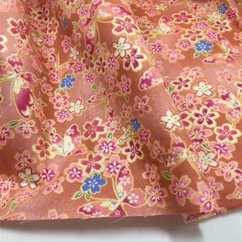 3pcs/lot 100% Cotton fabric Spring Garden Butterfly &amp Flowers Printing sewing tissu Handmade DIY Doll Cloth bundles | Дом и сад
