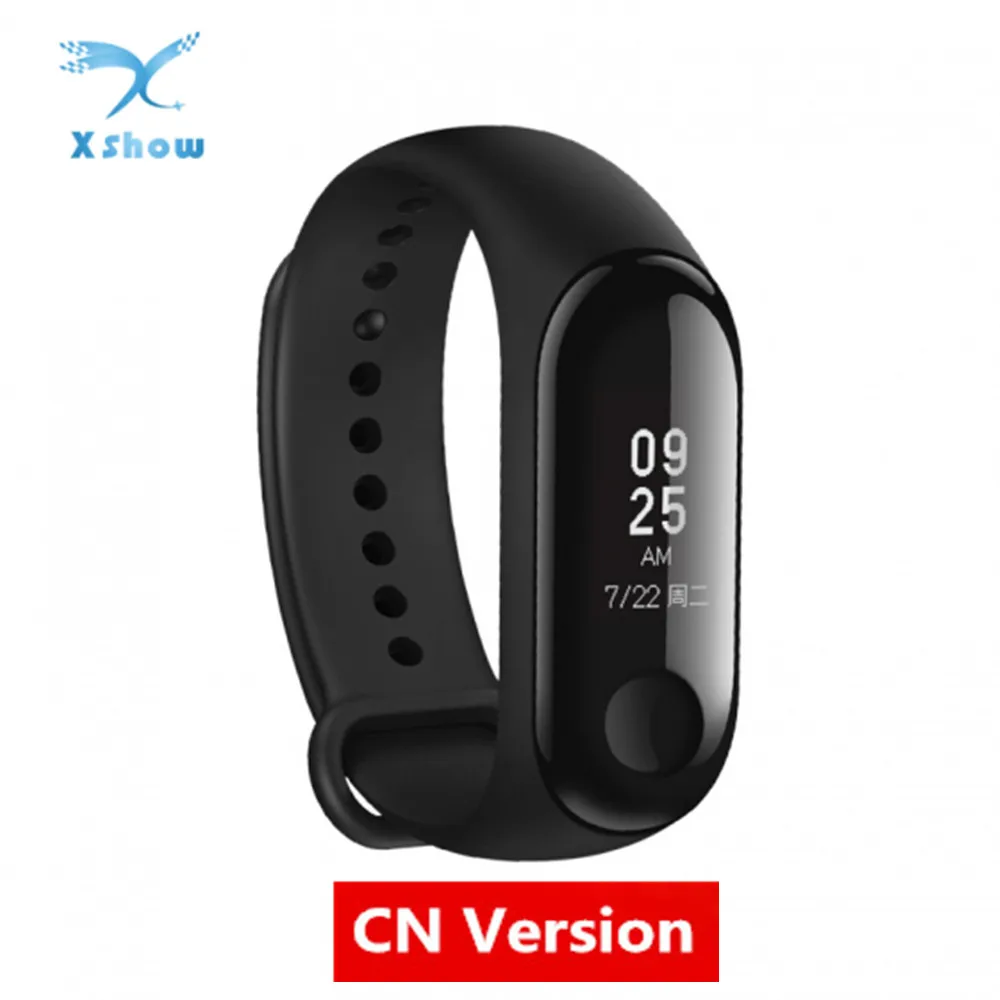 China Version Китайский/Глобальная версия Xiaomi mi Band 3 mi band 3 умный Браслет фитнес-трекер OLED Touch 50 м водонепроницаемый - Цвет: China Version