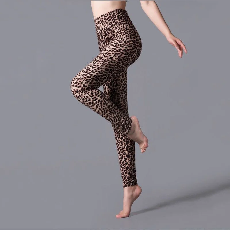 

VIIANLES Fitness Leggins Women Leopard Printed High Waist Legging push up New Workout Leggins Elastic Pants