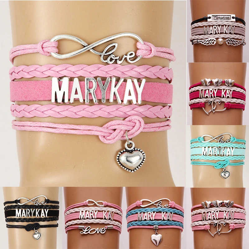 (10 шт./лот) браслет Infinity Love MARY KAY плетеный с запахом Лучший женский подарок 11 шт. на