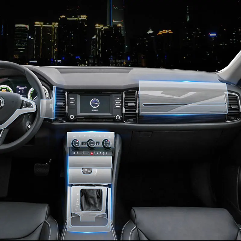 Автомобильная наклейка для Skoda прозрачная защитная пленка из ТПУ Kodiaq 2018 2019