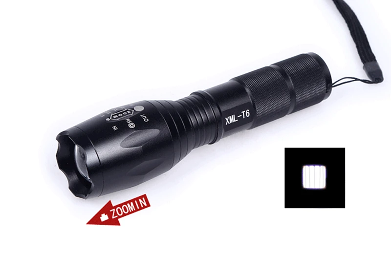 XM-L2 600LM алюминиевый водонепроницаемый масштабируемый CREE светодиодный светильник фонарь Тактический светильник для 18650 аккумуляторной батареи или AAA