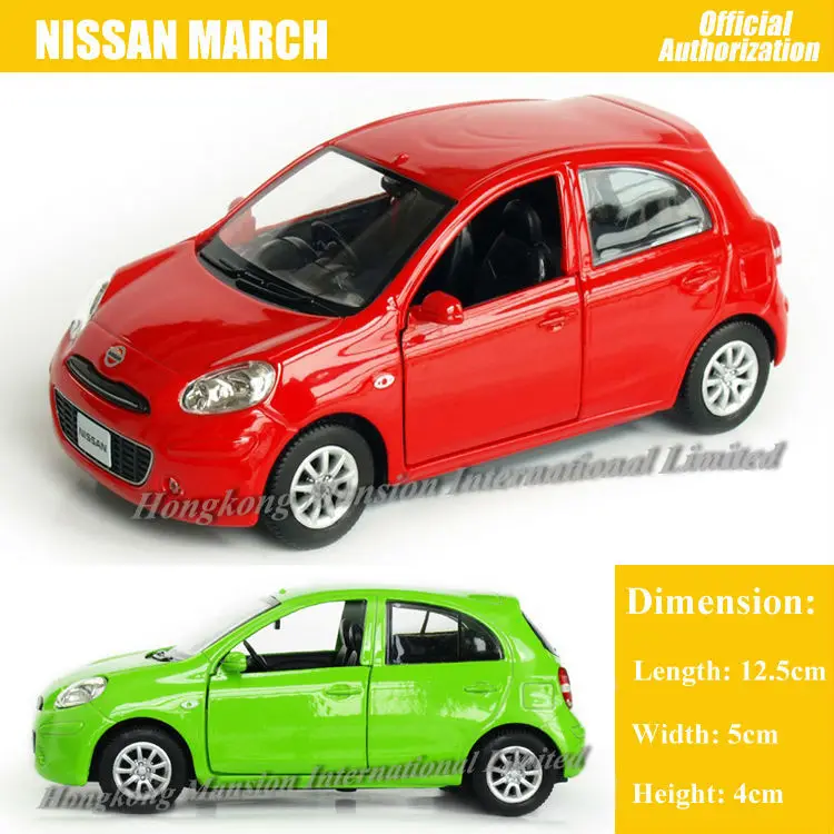 Модель автомобиля под давлением из металлического сплава в масштабе 1:36 для Nissan