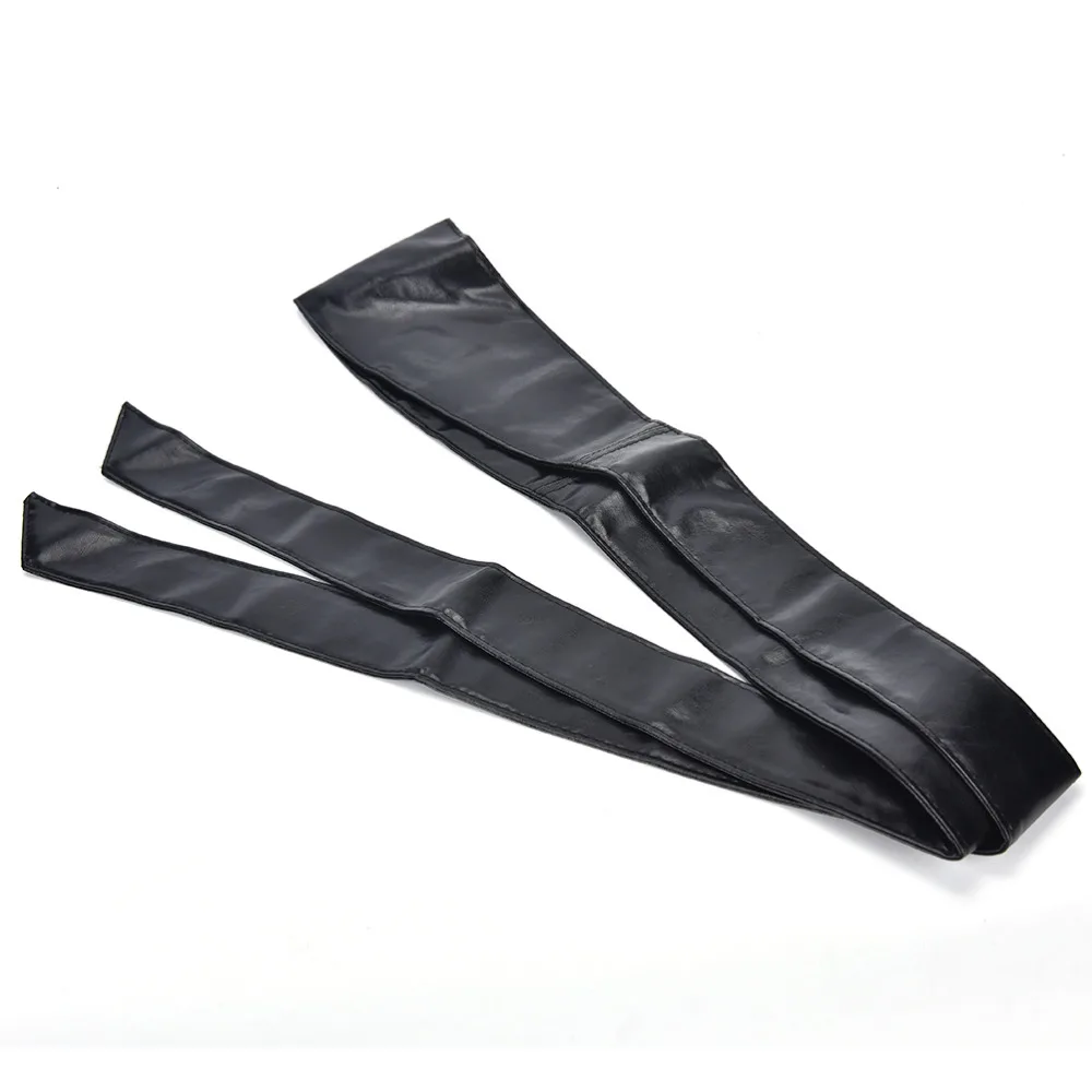 

Red Black Rose Women Elegant PU Leather Wrap Around Tie Wide Waistband Corset Cinch Belts