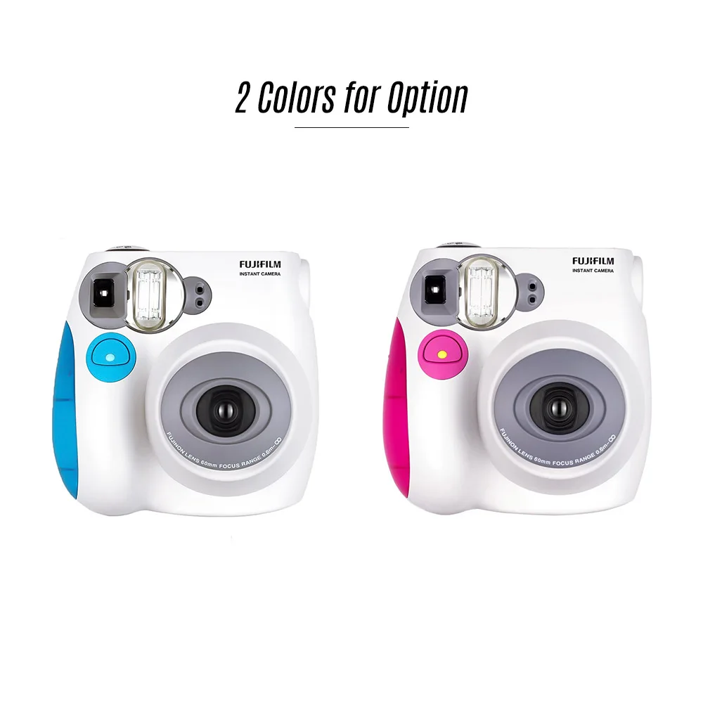 Fujifilm Instax mini7s мгновенная камера пленочная камера автоматическая фокусировка с ремешком на запястье День рождения Рождество год фестиваль подарок