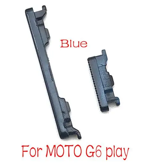 For G6 playDark blue Кнопка громкости питания гибкий кабель для Motorola Moto G4 G6 Plus Play для G5 G5s боковой переключатель ключа - Цвет: For G6 playDark blue