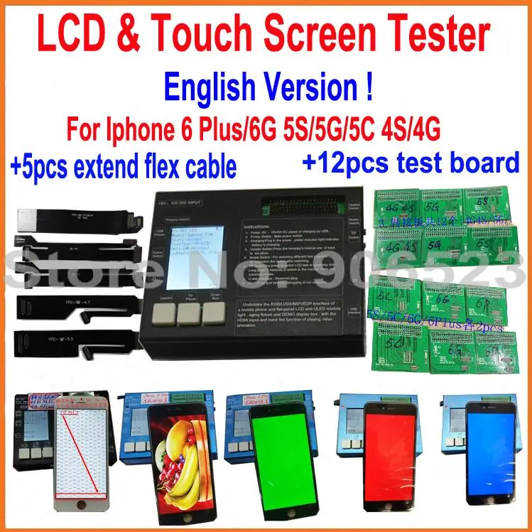 2016 ЖК тестер для iPhone 4 4S 5 5C 5S 6 Plus сенсорный экран дисплей дигитайзер ремонтный