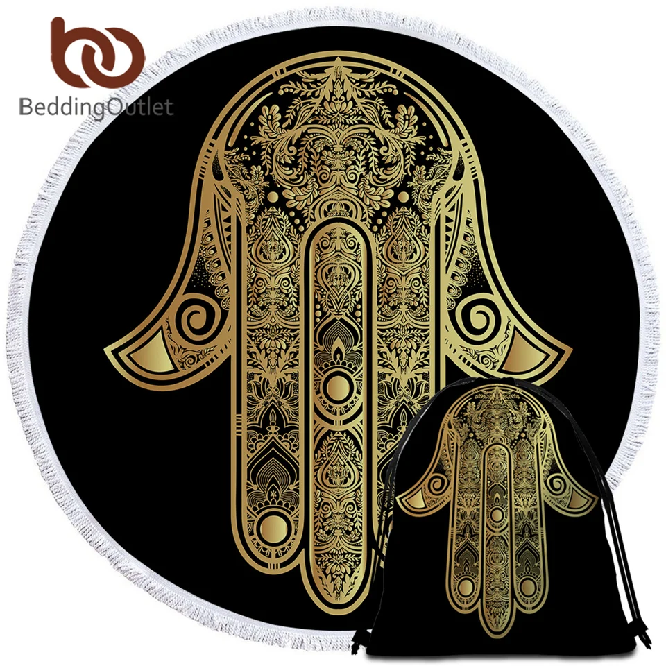 Постельное белье из микрофибры круглое пляжное полотенце для взрослых летнее