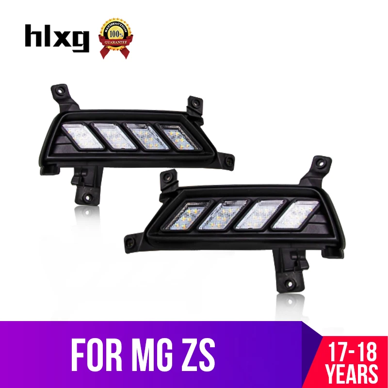 Hlxg 2 шт. светодиодный световой направляющий дневные ходовые огни для MG ZS 2017 2018