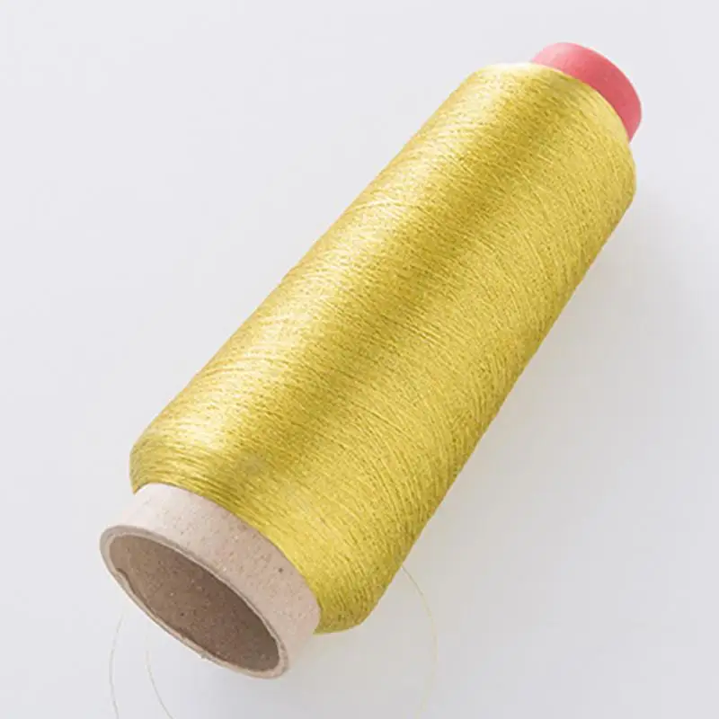 1 рулон, нить для вышивки, 150D, нить для вязания, Cochet, компьютерная нить для вышивки, Серебряная Золотая нить#20