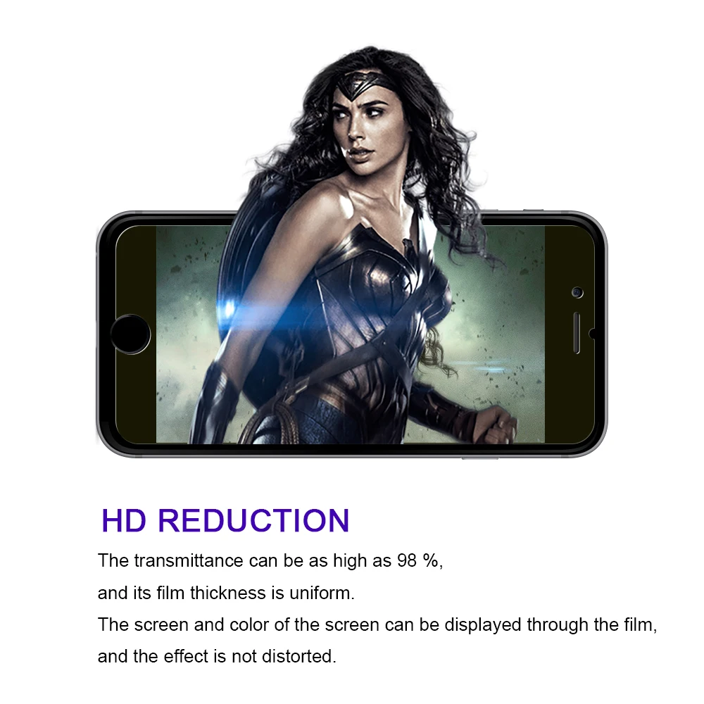 10 шт для iPhone 8 протектор экрана анти-синий свет HD прозрачное закаленное стекло 7