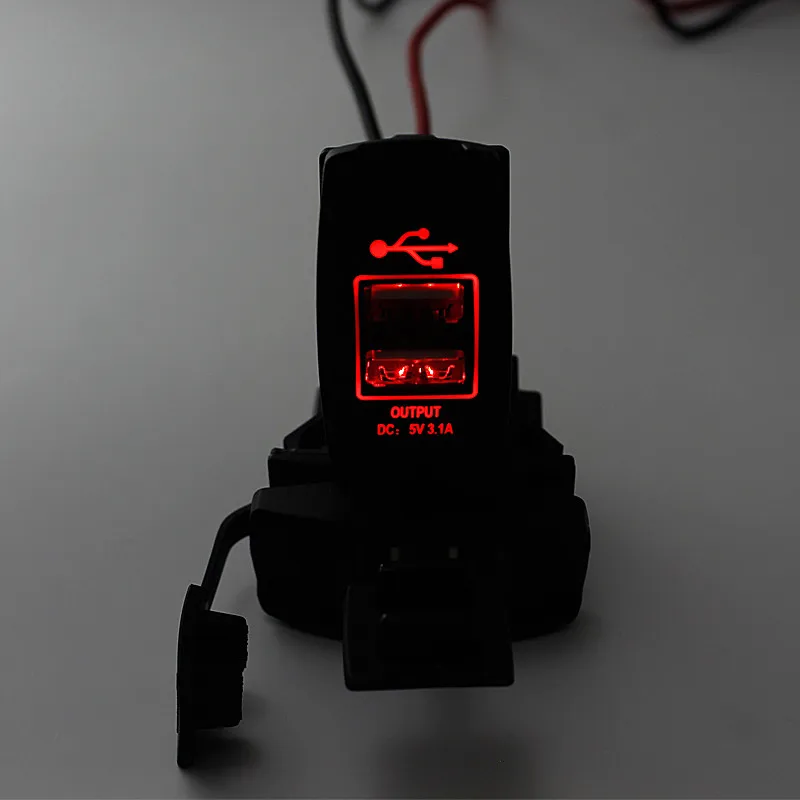 Автомобильное зарядное устройство с двумя USB-портами 12 В 24 |