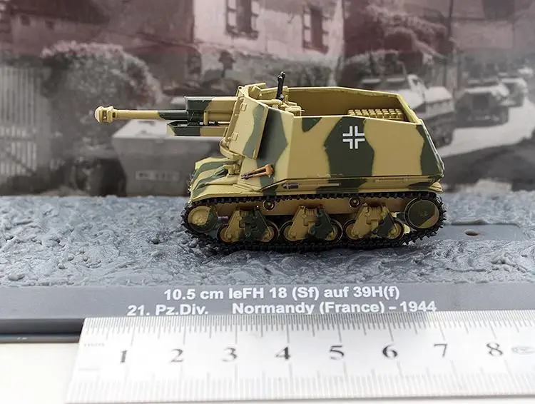 10 5 см leFH 18 (SF) auf 39H (f) 21.Pz. Div. Нормандия Франция 1944 1/72 hovitzer IXO| |