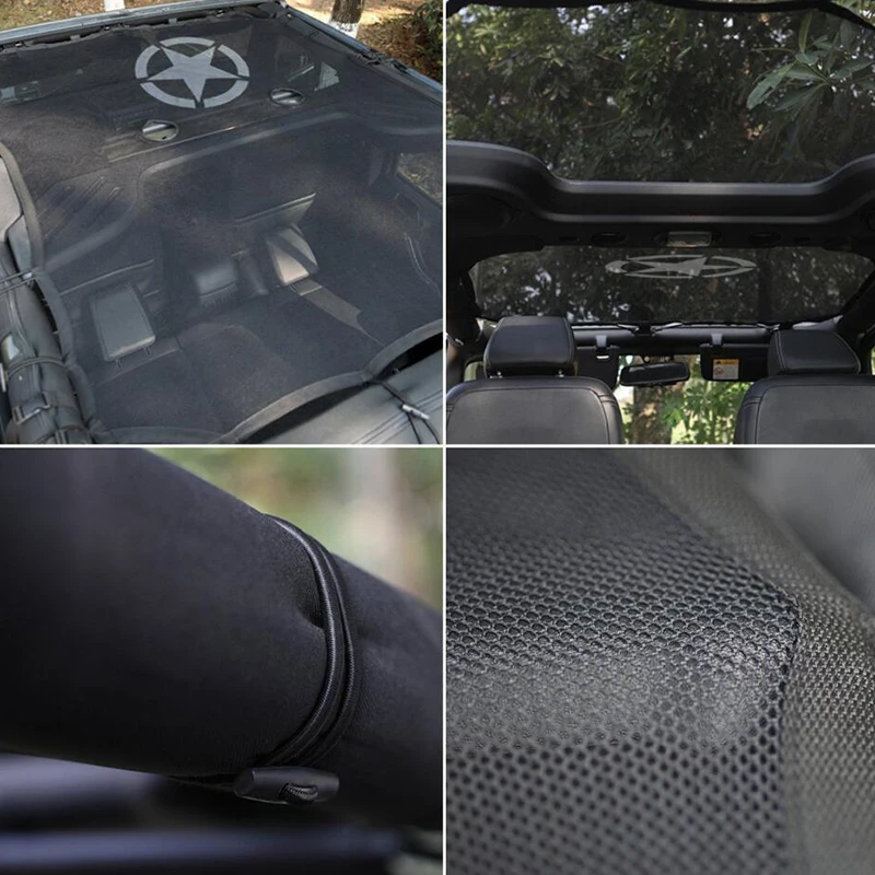 Для 2007 2015 2016 2017 2018 Jeep Wrangler JK 4 двери козырек от солнца Eclipse верхняя крышка Star крыши