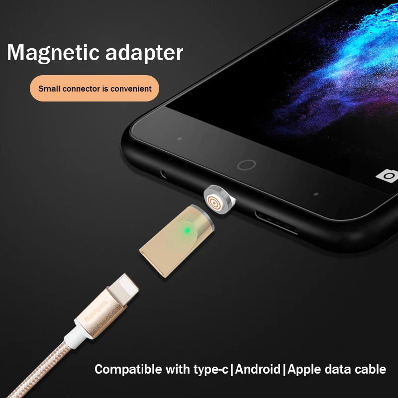 USB C Micro USB 8 Pin Магнитный кабель для зарядки и передачи данных с адаптер конвертер для huawei iPhone X samsung S9 S8 S7 htc для смартфона Xiaomi