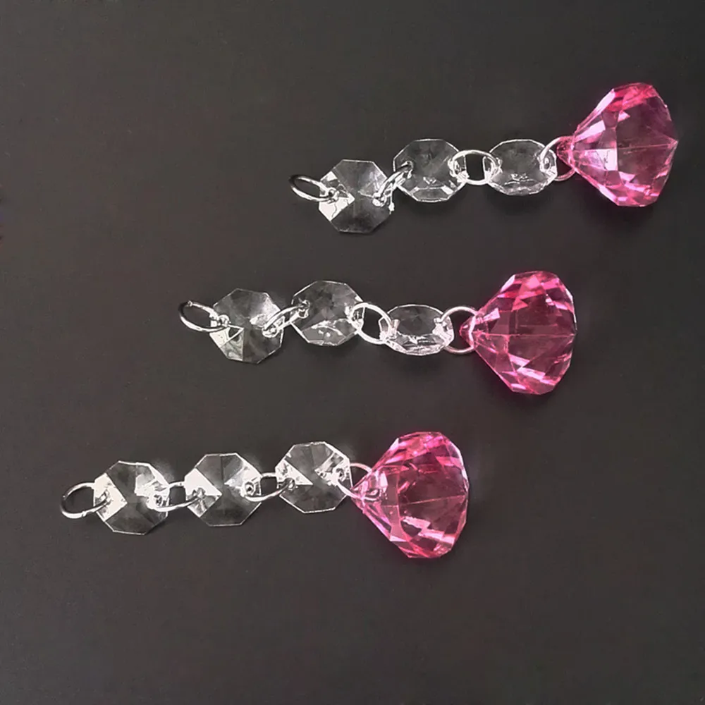 12 шт прозрачные хрустальные акриловые бусины Подвески-гирлянды для люстры