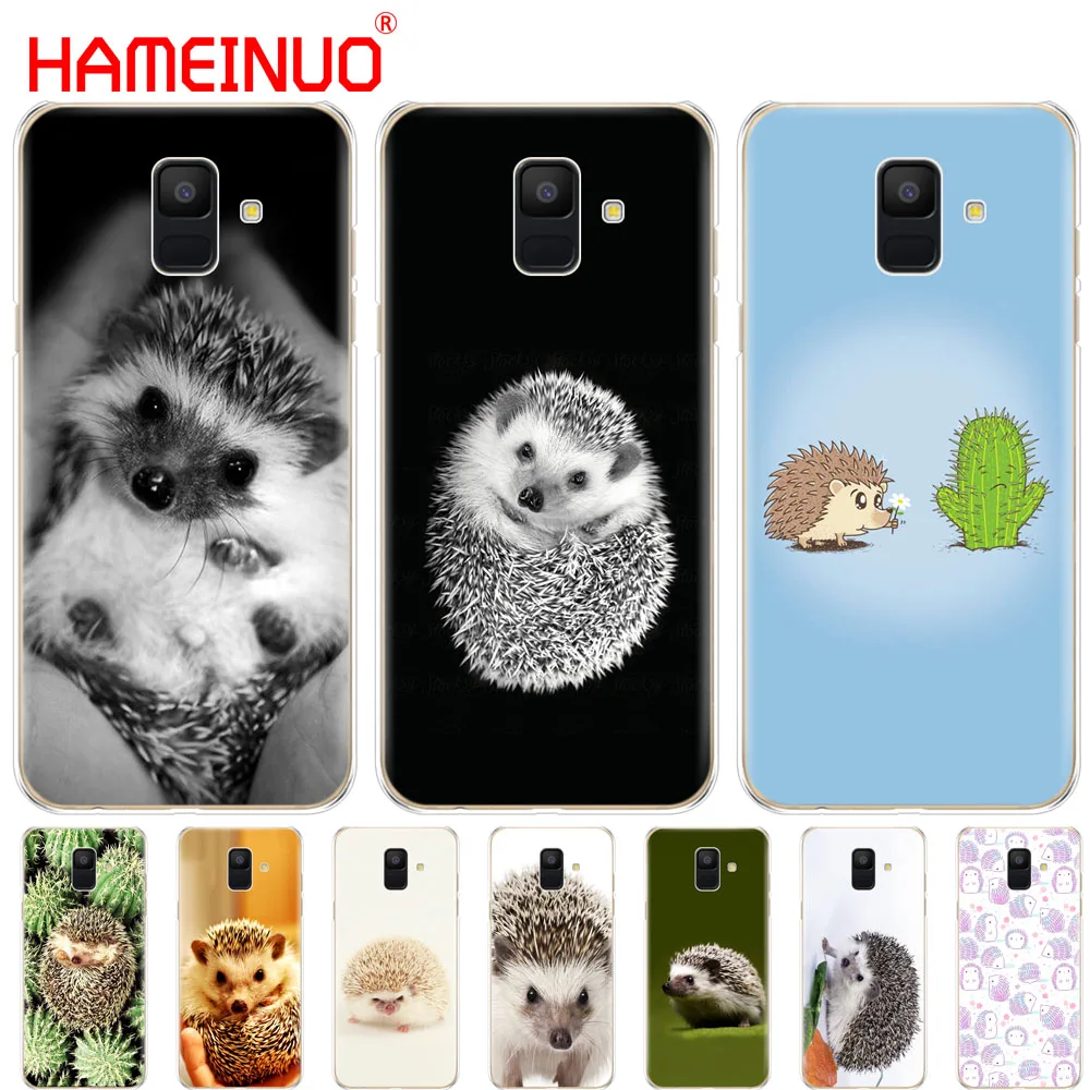 HAMEINUO чехол для телефона с милым рисунком ежика Samsung Galaxy J4 J6 J8 A9 A7 2018 A6 A8 PLUS j7
