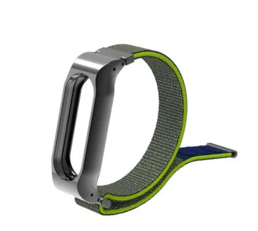 Нейлоновый спортивный ремешок для Xiaomi MiBand 2 на запястье Miband Mi Band регулируемый