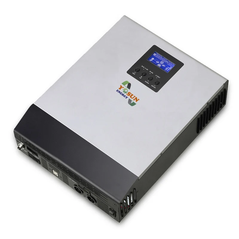 Солнечный инвертор 3Kva MPPT 2400W автономный инвертор Чистая синусоида инвертор Встроенный 25A MPPT контроллер переменного тока зарядное устройство 24Vdc батарея