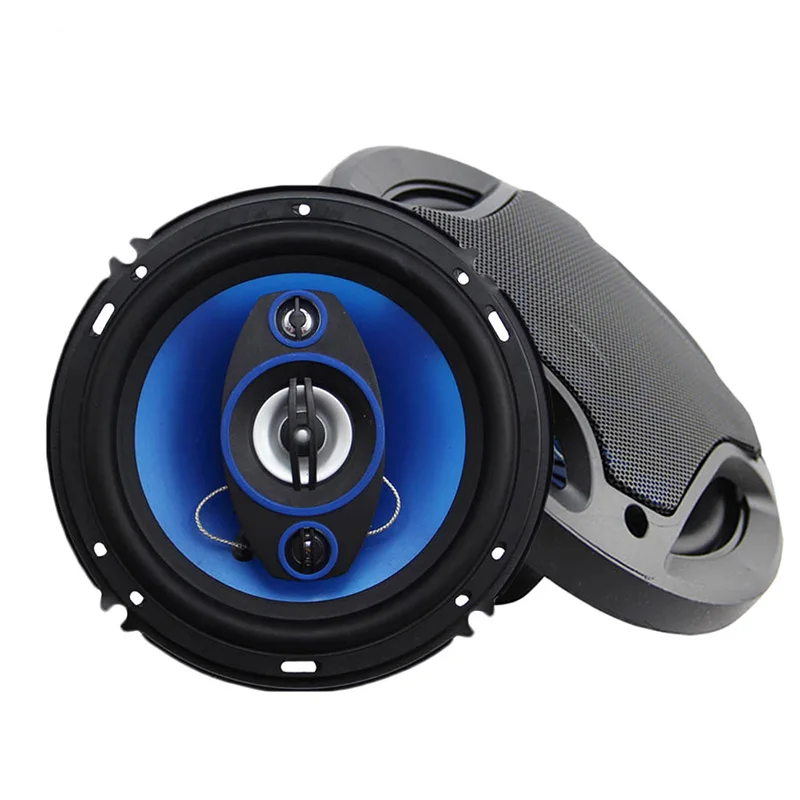 AOSHIKE 2 шт. 6 5 дюймов синий автомобильный коаксиальный рог 4Ohm 180 Вт классический