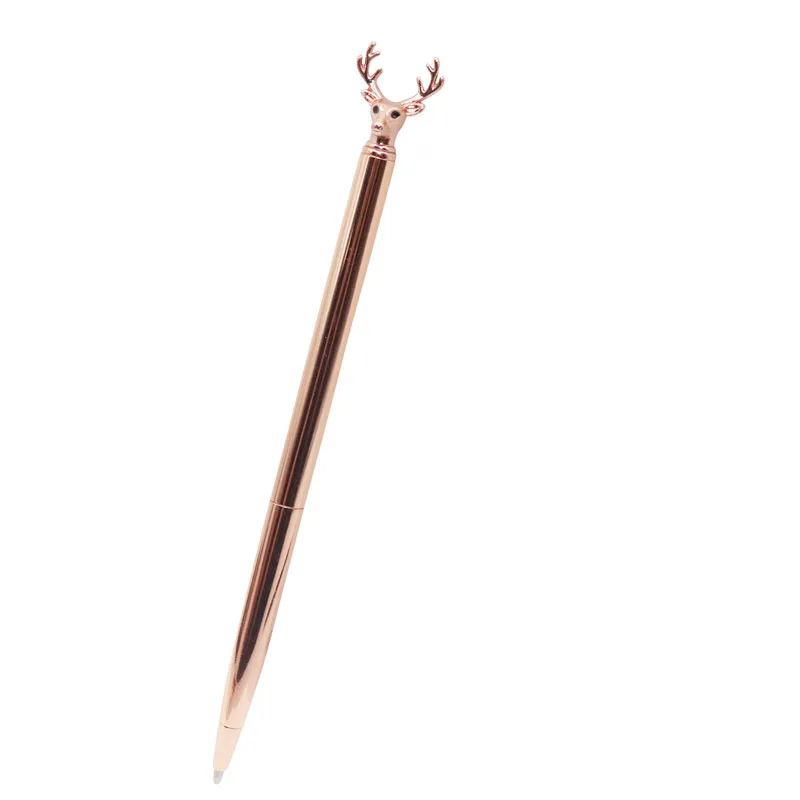 20 pcs Deer head 20 шт. Новая креативная классическая металлическая шариковая ручка для рекламного подарка бизнес Nib thickness1mm для школы школьные офисные канцелярские принадлежности - Цвет: 20 pcs Deer head