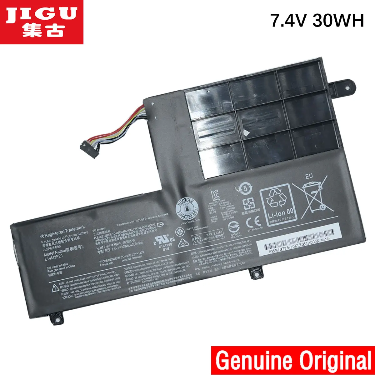 

JIGU 7.4V 4050mAh L14L2P21 L14M2P21 Battery For ldeapad 300s S41 S4175 S41-70AM-IFI S41-70-ITH S41-70-ISE Series