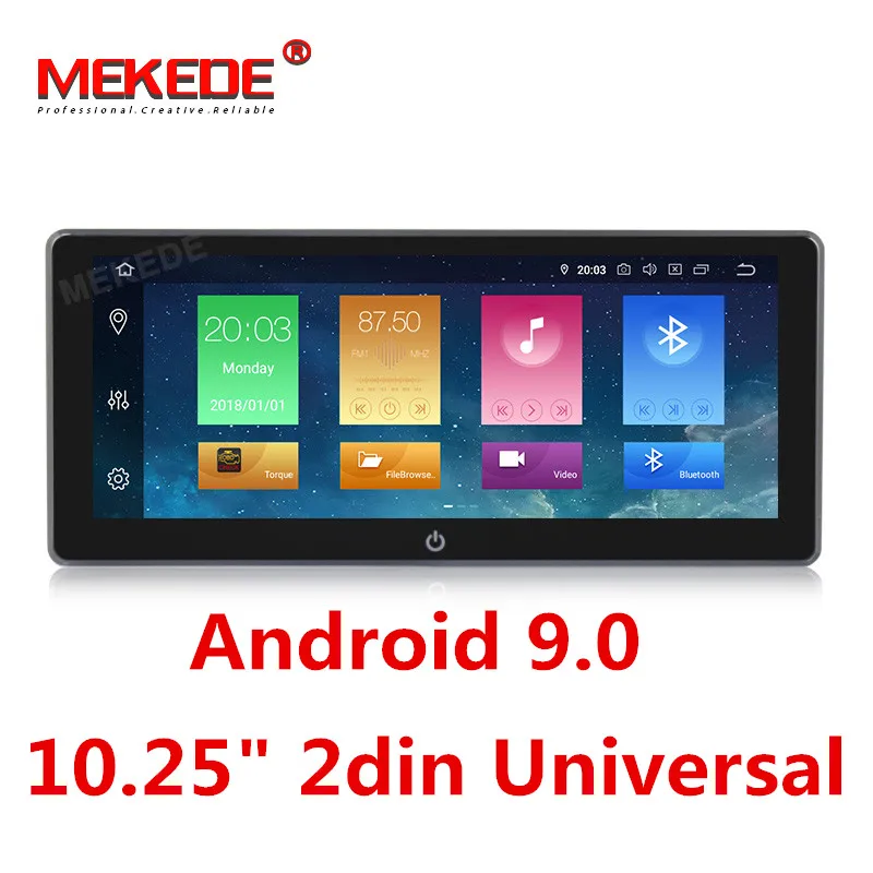 MEKEDE 2 DIN 10,25 дюймов ips Android 9,0 Универсальный 2din автомобильный DVD OctaCore 4G 32G DSP двойной DIN Автомобильный gps Радио авторадио TPMS