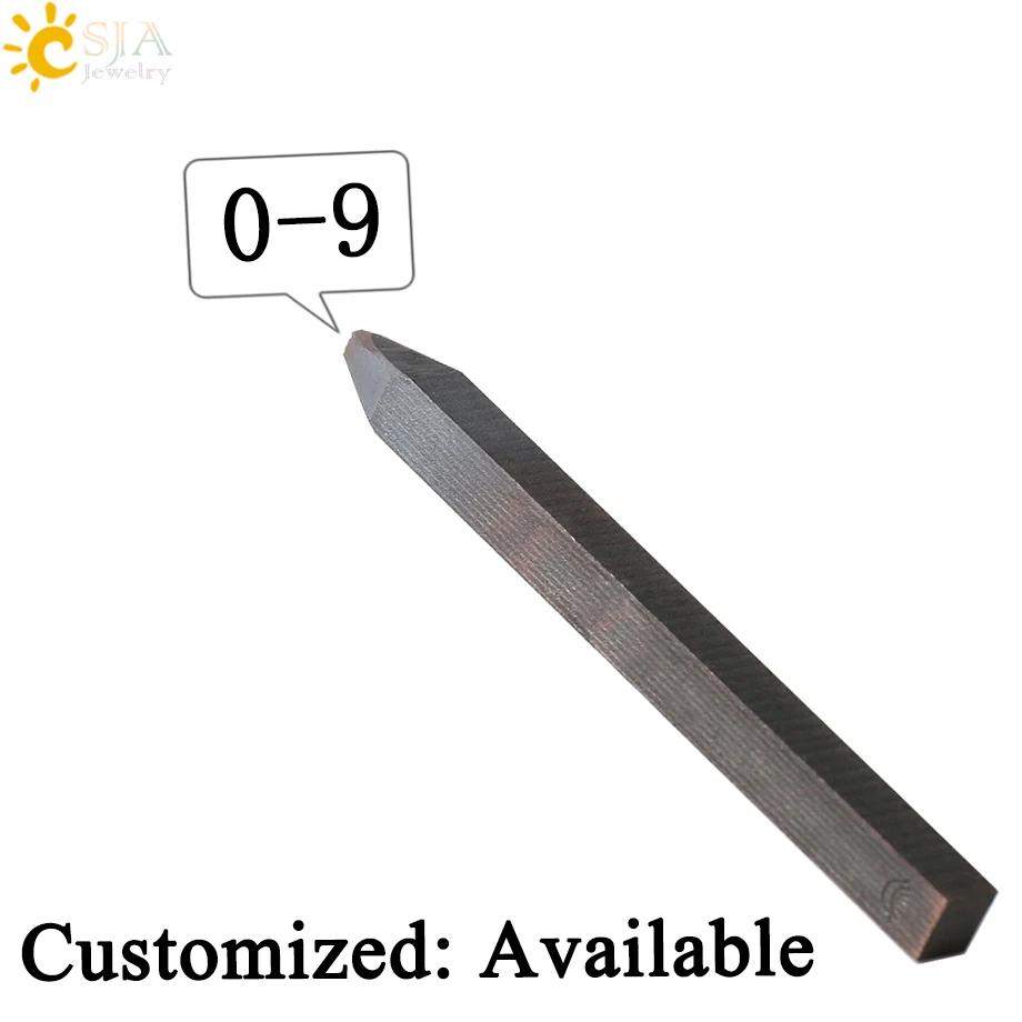 CSJA 0 1 2 3 4 5 6 7 8 9 0-9 инструмент для изготовления ювелирных изделий с прямым