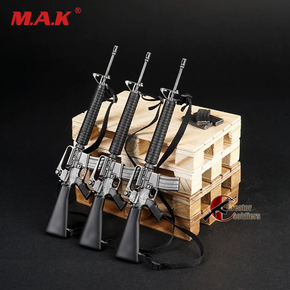 1/6 масштаб оружие Модель черный армии США M16 модель винтовки пистолет-распылитель