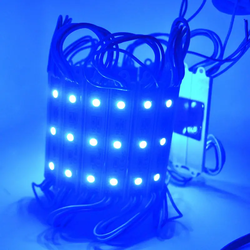 20X5050 SMD 3 светодиодный водонепроницаемый IP65 DC 12V светильник белый зеленый красный синий теплый-белый светодиодный светильник s для букв
