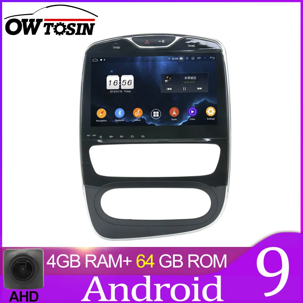 64GB unit only Owtosin Android 9,0 Автомобиль Радио Мультимедийный видеоплеер для Renault Clio автомобиля gps навигации 4 ГБ Оперативная память 32GB Встроенная память - Цвет: 64GB unit only