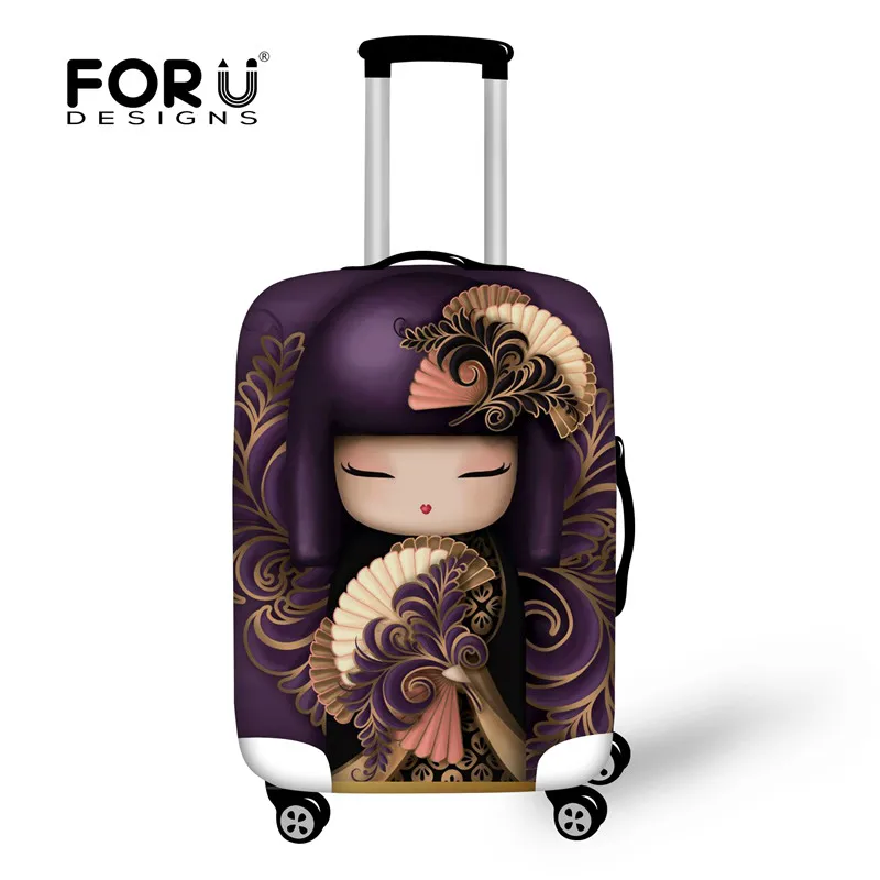 FORUDESIGNS/ аксессуары для багажа, эластичный пылезащитный чехол для багажа, милый чехол для костюма, Защитные чехлы для 18-28 дюймов, чехол для костюма - Цвет: XD770