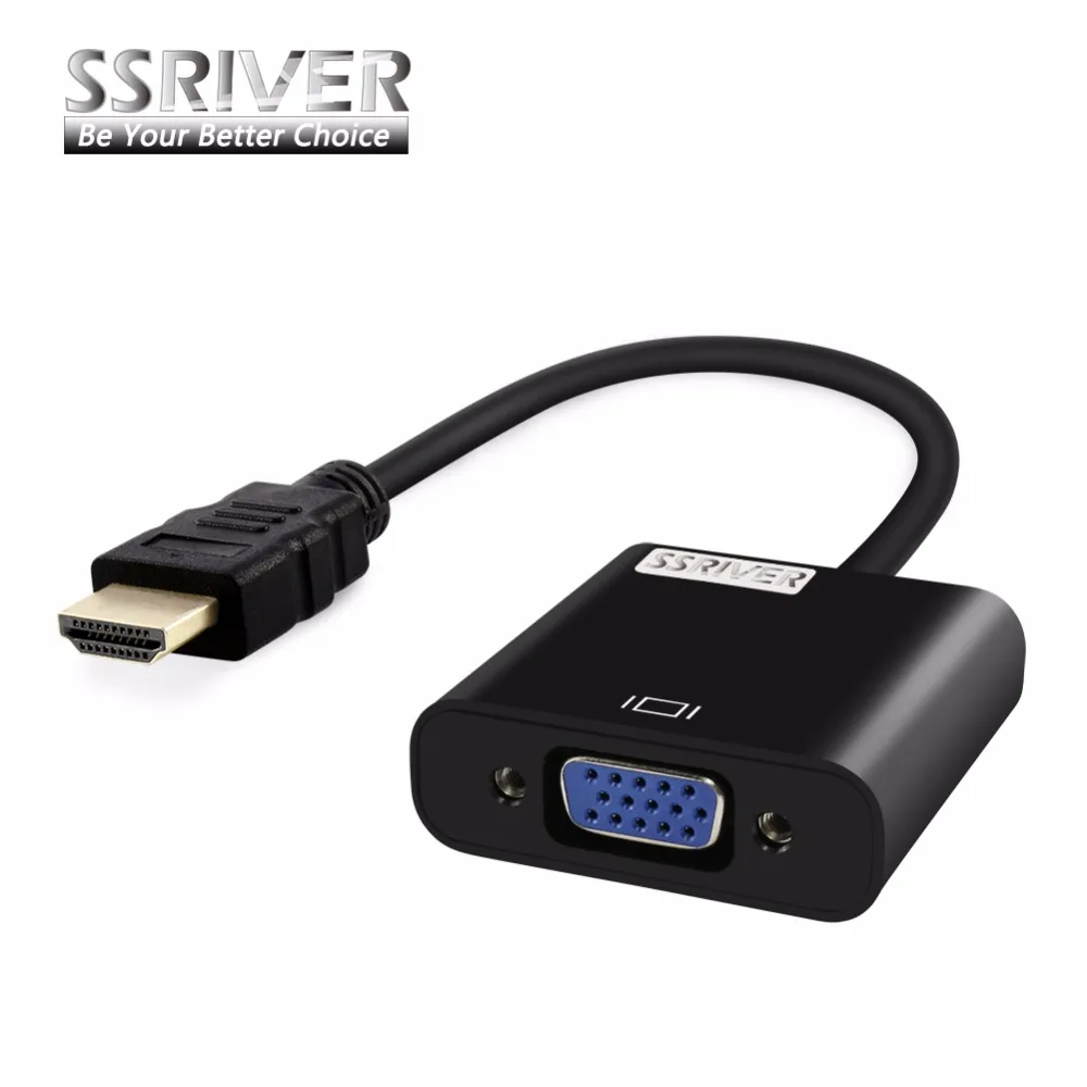 Ssriver HDMI TO VGA кабель мужчина к Женский rgb аналоговый аудио видео адаптер конвертер