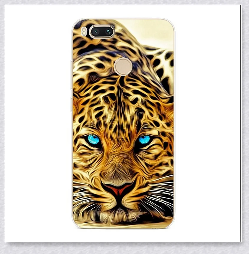 Cheetah Силиконовый чехол для Xiaomi mi A1 чехол 5,5 'с принтом животных, чехол s для Xio mi Xiaomi mi A1 mi A1, чехол для телефона s, чехол-бампер - Цвет: Cheetah
