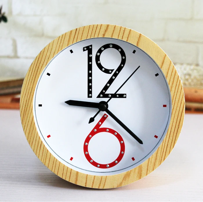 Моды творческие минималистский деревянный будильник краткие номера современный
