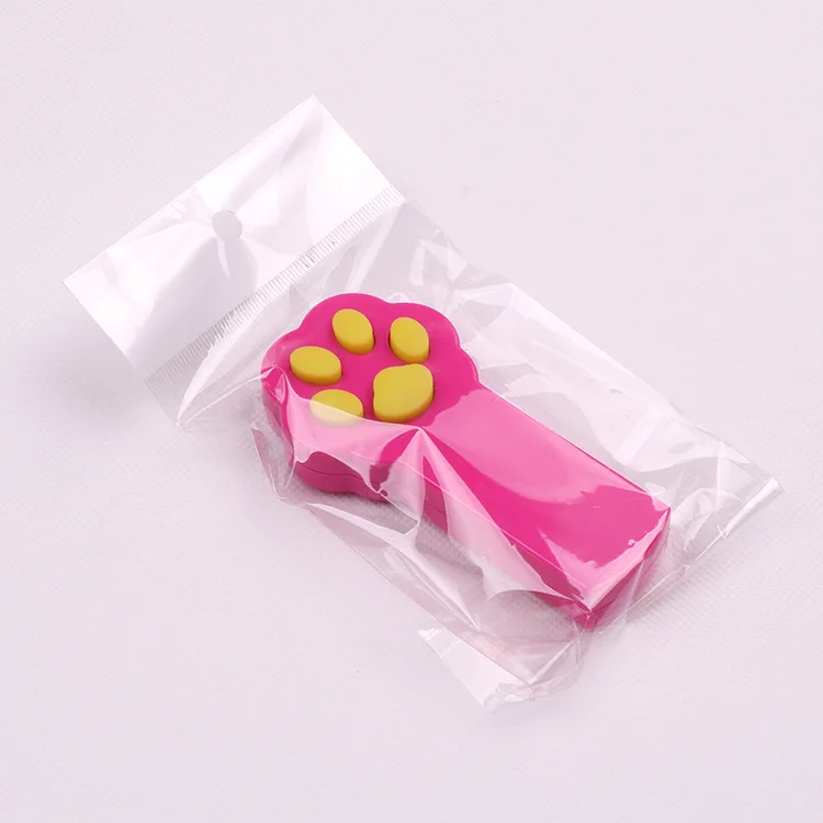 Лазерные игрушки для кошек, лазерная указка, игрушки для кошек, Интерактивная игрушка, милый котенок, лапа в форме кошки, лазерные игрушечные ручки - Цвет: Розовый