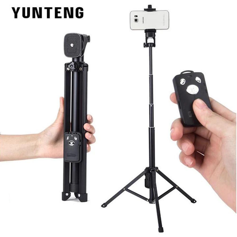 Для iPhone Sumsang Телефон камера DV Yunteng 1688 ручной Мини штатив Автопортрет монопод селфи палка Bluetooth палка|selfie stick
