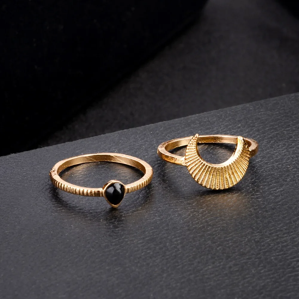 6 шт./компл. кольца для женщин женские винтажные bague femme moon knuckle ring set|Кольца| |