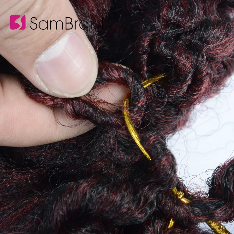 SAMBRAID jumpy Wand Curl ямайский отскок крючком волос канекалон синтетические плетеные